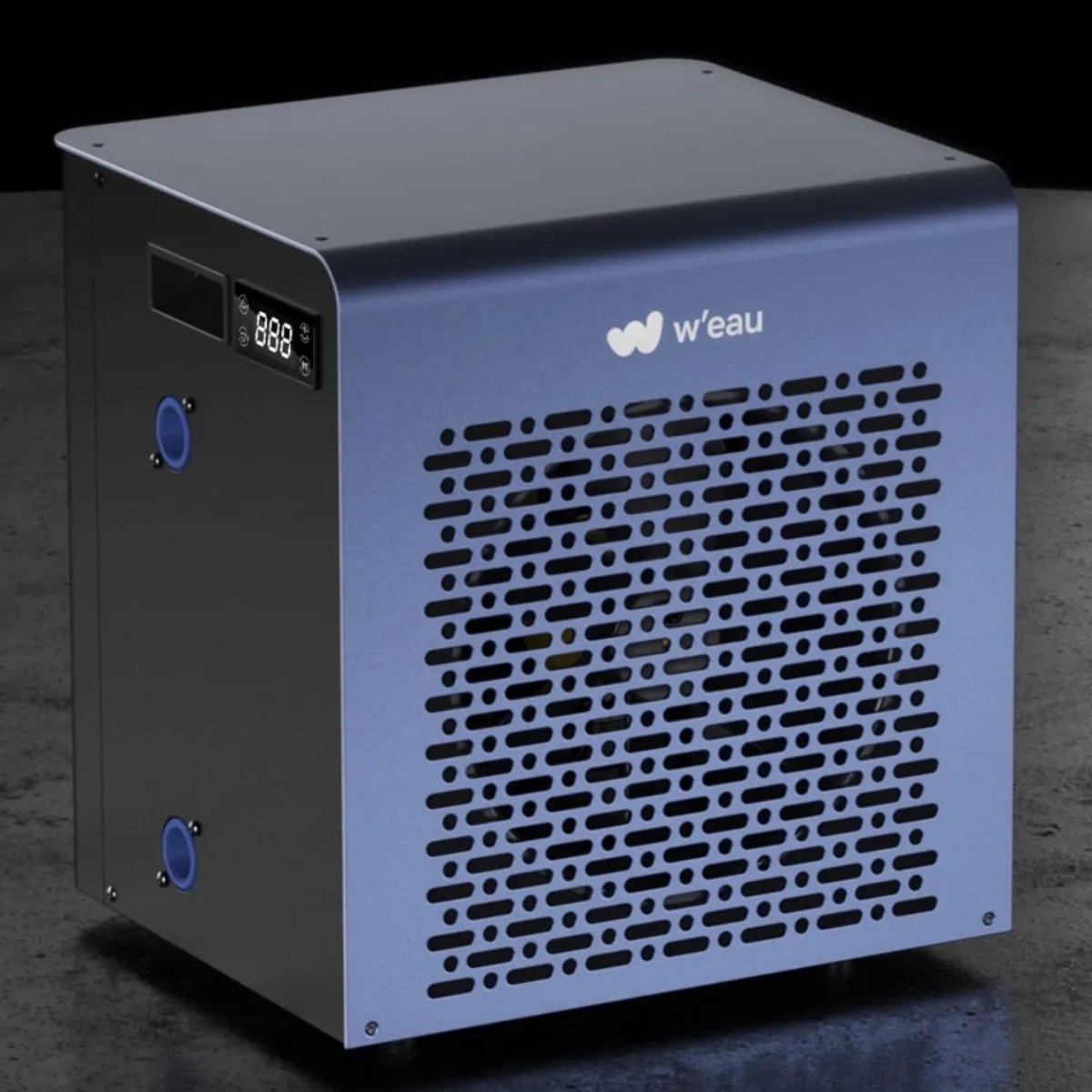 Weau Mini Power Zwembad Warmtepomp - Zwembad Verwarming - Pool Heater - Energiezuinig - Warmtepomp - Elektrisch - 4kW - Staal - Grijs - Incl. Bypass